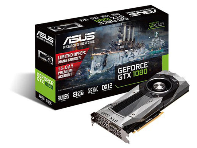 Видео карти ASUS GeForce GTX 1080 Founders Edition