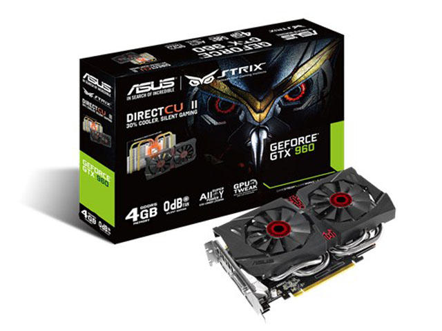 Видео карти Asus GeForce STRIX GTX 960-DC2-4GD5