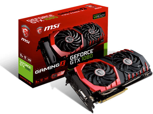 Видео карти MSI GeForce GTX 1080 GAMING X 8G