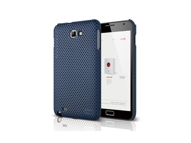 Калъфи Elago S4 Breathe 2 and HD Clear film - тъмносин