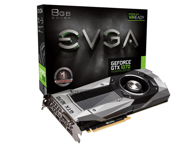 Видео карти Evga GeForce GTX 1070 FOUNDERS EDITION