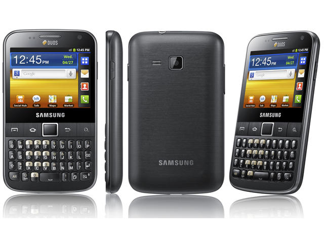 Смартфони Samsung Galaxy Y Pro Duos B5512 512MB, черен цвят