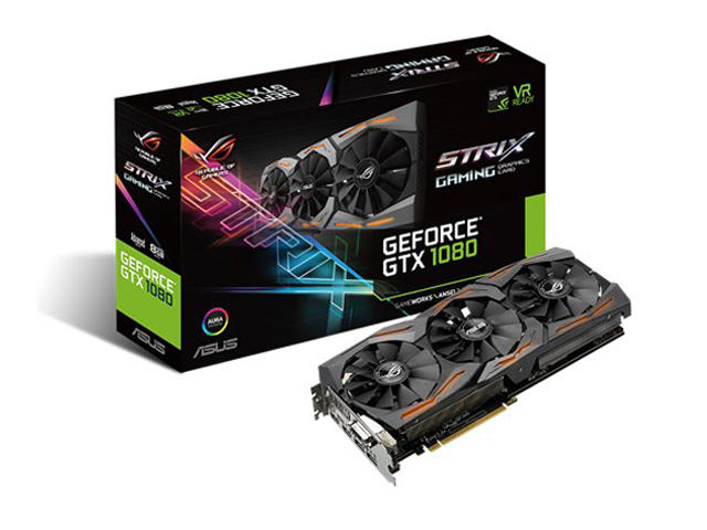 Видео карти ASUS STRIX GeForce GTX 1080 A8G GAMING