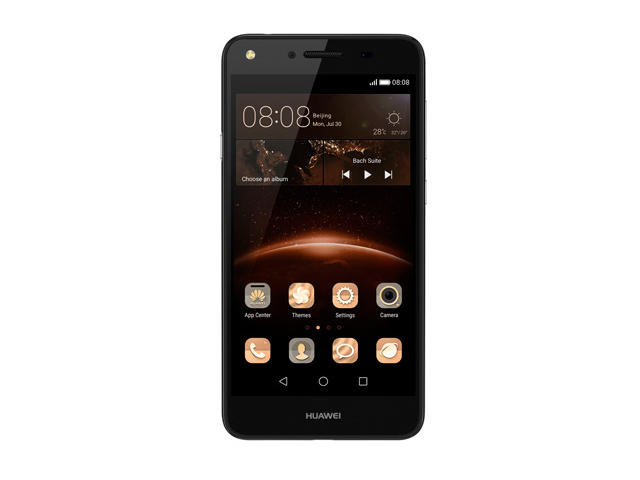 Смартфони Huawei Y5II с две SIM карти 8GB, черен цвят + 750MB 4G интернет на месец