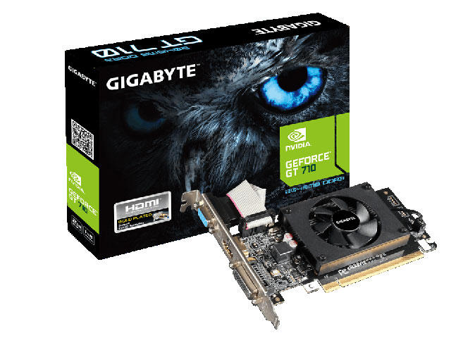 Видео карти Gigabyte GeForce GT 710  GV-N710D3-2GL