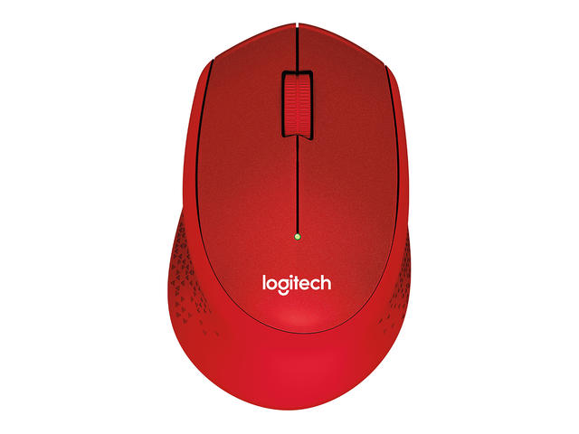 Мишки Logitech M330 Silent Plus, в червено