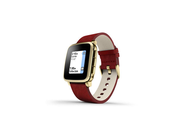 Смарт часовници Pebble Time Steel Gold