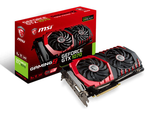 Видео карти MSI GeForce GTX 1070 GAMING Z 8G