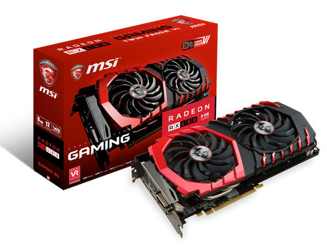 Видео карти MSI Radeon RX 480 GAMING 8G