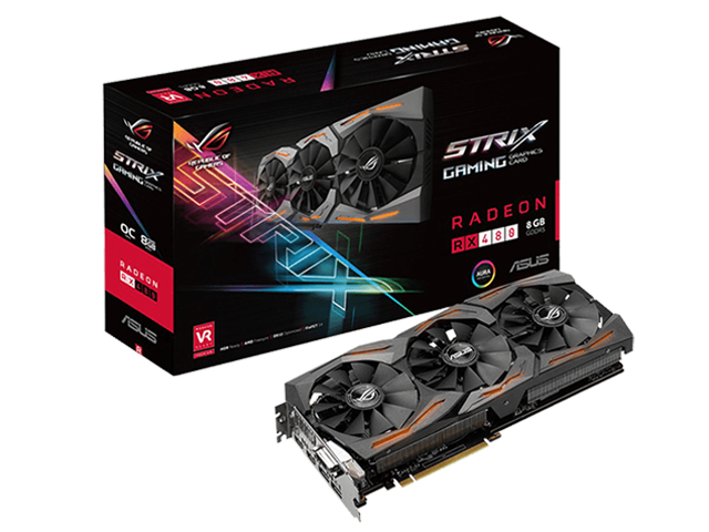Видео карти Asus ROG STRIX Radeon RX 480-8G-GAMING