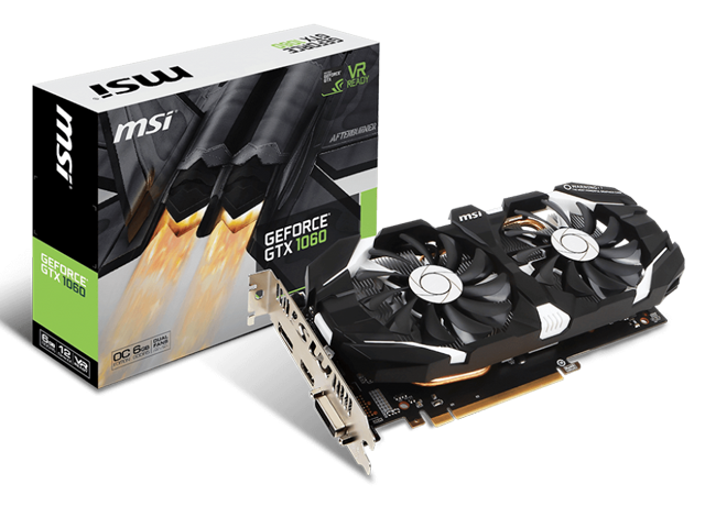 Видео карти MSI GeForce GTX 1060 6GT OCV1
