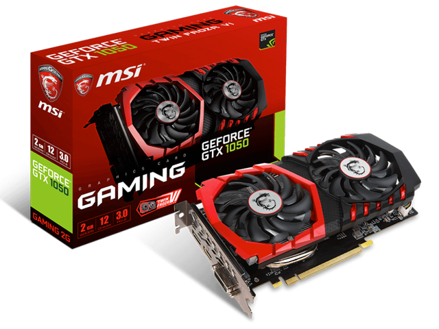 Видео карти MSI GeForce GTX 1050 GAMING 2G