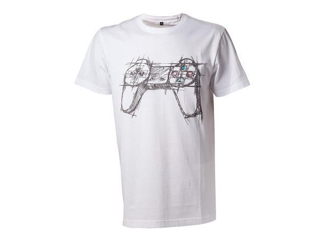 Облекло и аксесоари Playstation T-Shirt White Controller, Size XL