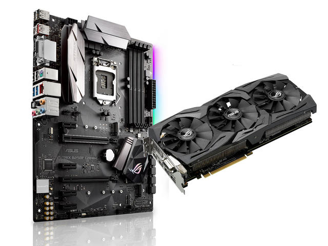 Дънни платки Комплект ASUS ROG STRIX B250F GAMING +  Asus ROG STRIX GeForce GTX 1070-8G-GAMING
