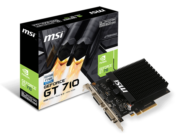 Видео карти MSI GeForce GT 710 2GD3H H2D