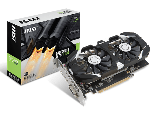 Видео карти MSI GeForce GTX 1050 2GT OC