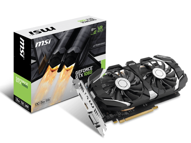 Видео карти MSI GeForce GTX 1060 3GT OC
