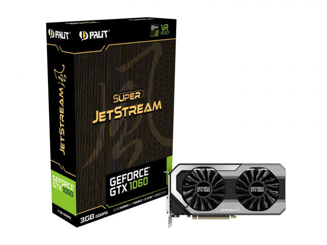 Видео карти Palit GeForce GTX 1060 Super JetStream 3GB