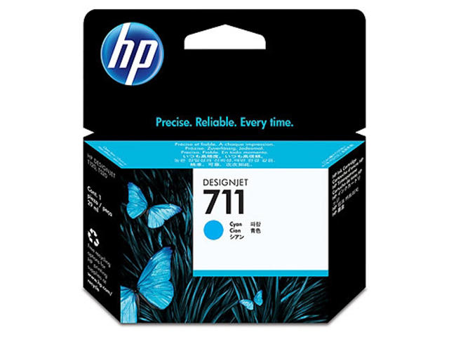 Консумативи Оригинална касета HP 711 29-ml Cyan Ink Cartridge