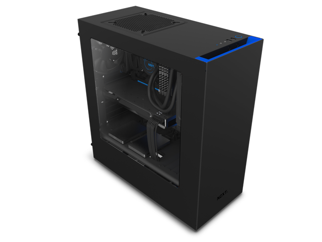 Кутии NZXT Source S340 Black/Blue