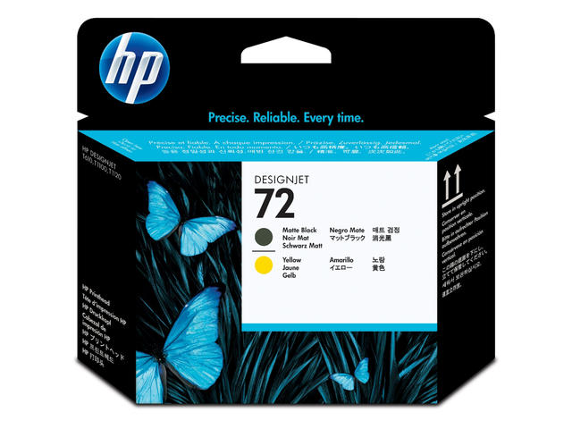 Консумативи Оригинален консуматив HP 72 Matte Black and Yellow Printhead