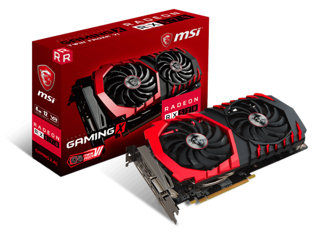 Видео карти MSI Radeon RX 570 GAMING X 4G