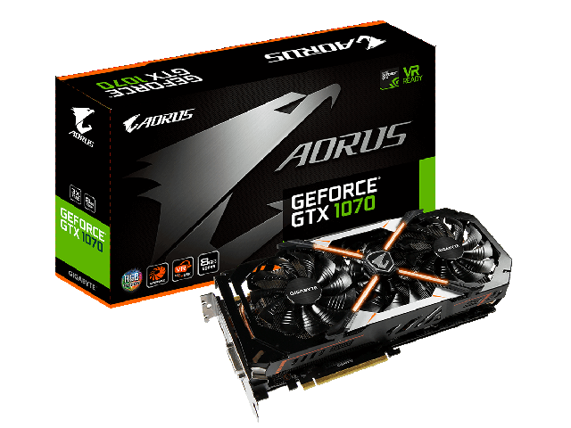 Видео карти AORUS GeForce GTX 1070 8G