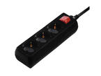 Разклонители Hama 3-Way Power Strip, 5-метров кабел, в черно