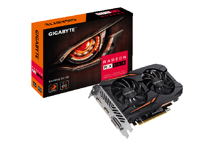 Видео карти Gigabyte Radeon RX 560 Gaming OC 4G
