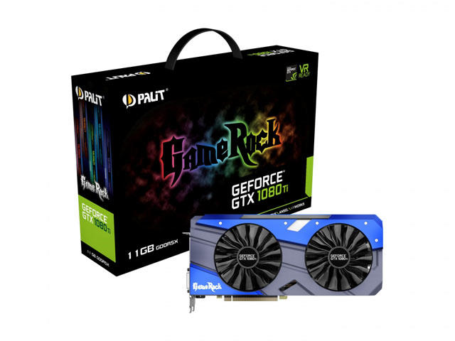Видео карти Palit GeForce GTX 1080 Ti GameRock