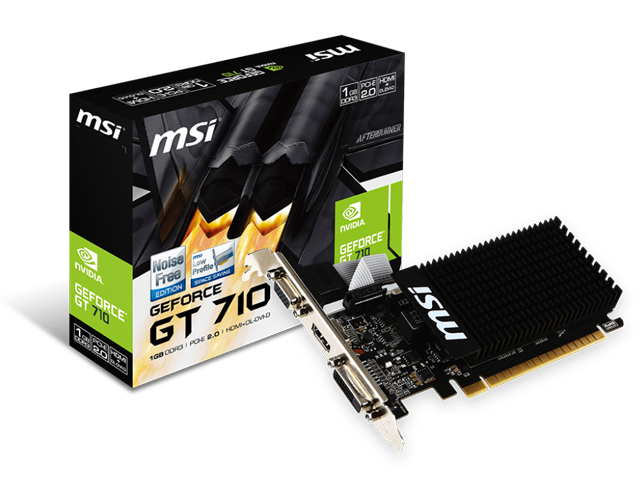 Видео карти MSI GeForce GT 710 1GD3H LP 