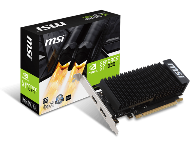 Видео карти MSI GeForce GT 1030 2GH LP OC