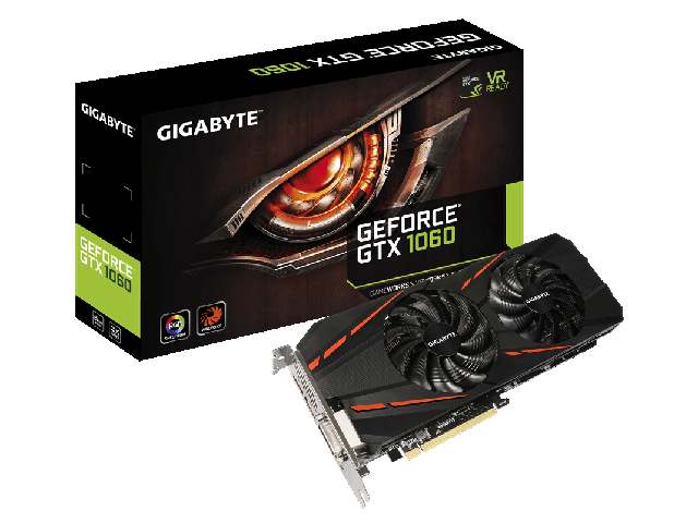 Видео карти Gigabyte GeForce GTX 1060 D5 6G
