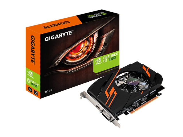 Видео карти GIGABYTE GeForce GT 1030 OC 2G