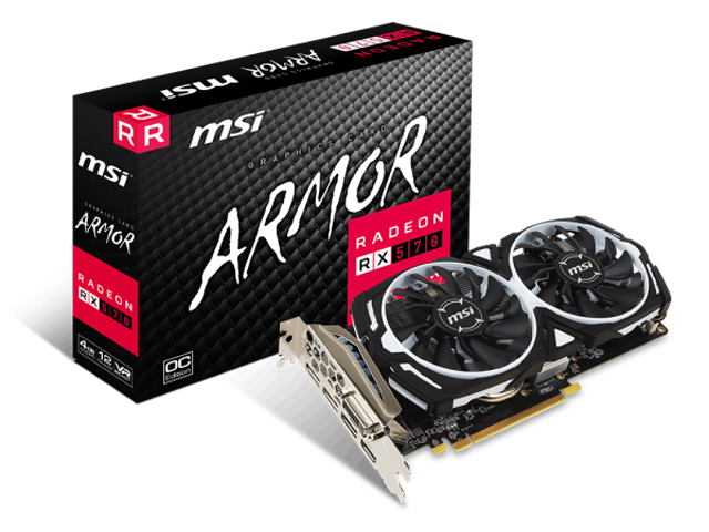 Видео карти MSI Radeon RX 570 ARMOR 4G OC