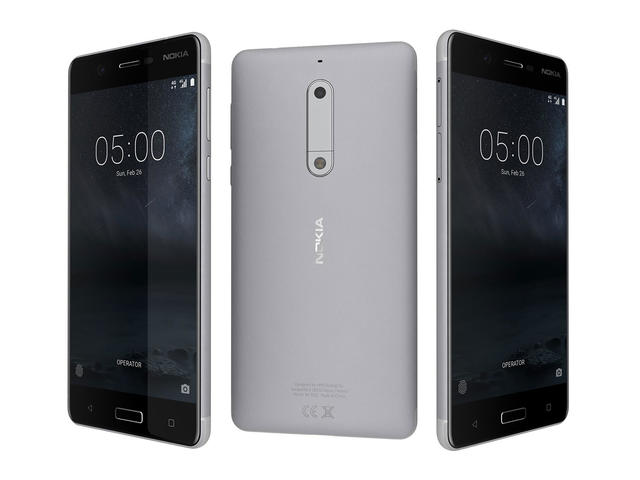 Смартфони Nokia 5 DS, сребрист цвят