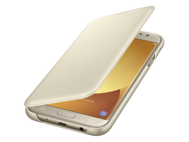 Калъфи Samsung Wallet Cover Galaxy J5 (2017) EF-WJ530, в златисто