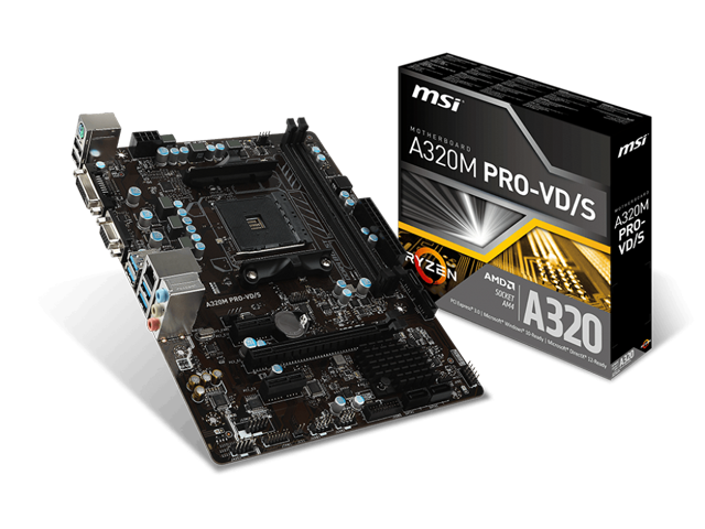 Дънни платки MSI A320M PRO-VD/S