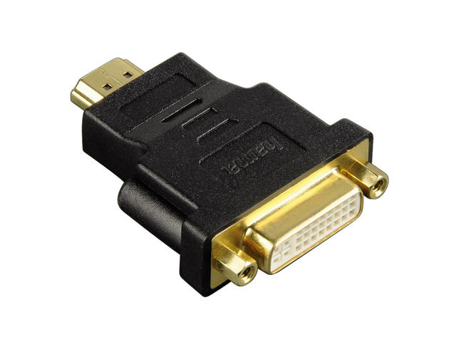 Кабели и Адаптери Hama DVI HDMI адаптер, HDMI - DVI, позлатен, екраниран