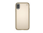 Калъфи Speck iPhone X Presidio Metallic - Pale Yellow Gold Metallic/Camel Brown