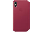 Калъфи Apple iPhone X Leather Folio, в червено