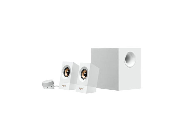 Колони Logitech Z533, в бяло
