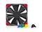 Вентилатори Noctua Fan 120mm NF-F12 PWM Chromax.black.swap