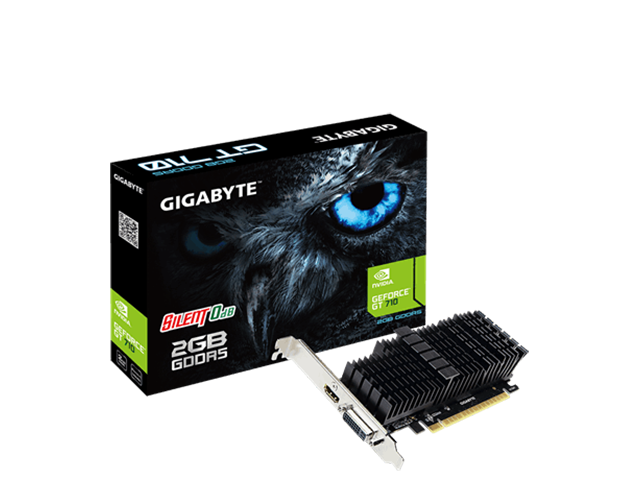 Видео карти Gigabyte GeForce GT 710 GV-N710D5SL-2GL