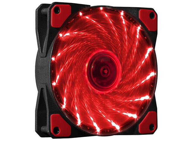 Вентилатори Makki Fan 120mm - 15 RED LED lights