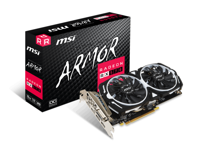 Видео карти MSI Radeon RX 570 ARMOR 8G OC