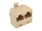 Кабели и Адаптери VCom съединител LAN Coupler 1 Male / 2 Female - CT253