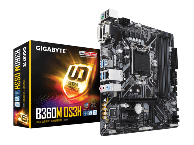 Дънни платки Gigabyte B360M DS3H