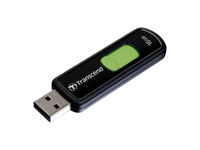 USB памети 16GB Transcend JetFlash 500, в зелено