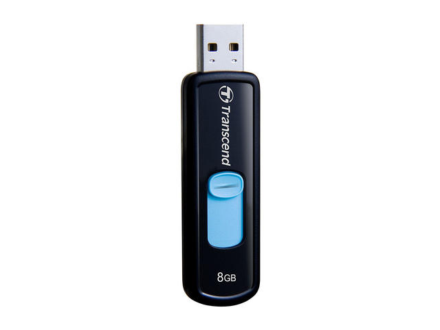 USB памети 8GB Transcend JetFlash 500, в синьо
